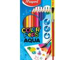 Карандаши цветные акварельные Maped Color Peps, 12 цв.+ кисть