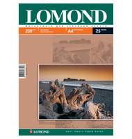 Фотобумага Lomond для струйной печати, А4, 230г, 25л, матовая, односторонняя 0102050