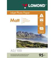 Фотобумага Lomond, А3, 95г, 100л, матовая, односторонняя