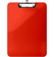 Планшет с верхним зажимом сверхпрочный, А4, PS пластик 2,3 мм, красный