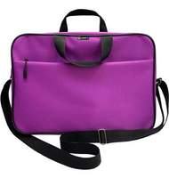 Папка-портфель Lamark, A4+, 1 отделение, на молнии, с ручками, карман снаружи, усиленное дно, ремень, цвет фиолетовый