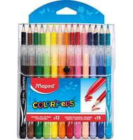 Набор для рисования, MAPED COLOR′PEPS KIT, 12 фломастеров + 15 цветных карандашей, в футляре