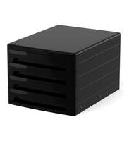 Файл-кабинет 4-секционный пластиковый ErichKrause Classic, черный