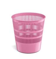 Корзина для бумаг сетчатая пластиковая ErichKrause Pastel, 12л, розовая
