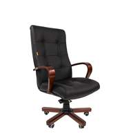 Офисное кресло Chairman 424 WD Россия кожа черная