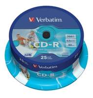 Диск CD-R Verbatim 700Мб, 52x, CB/25шт