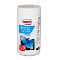 Салфетки Buro BU-Tscrl для мониторов и оптики, 100шт/туба BU-Tscrl