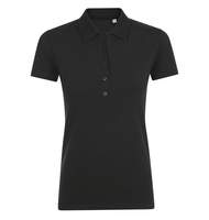Рубашка поло женская PHOENIX WOMEN черная, размер XXL