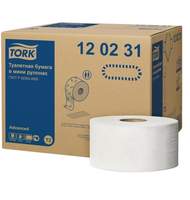Бумага туалетная TORK T2 Mini Jumbo, 2-слойная, 170м, с тиснением, белая 120231