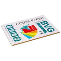 Бумага цветная BVG, А4, 80г, 50л/уп, радуга  5 цветов, интенсив