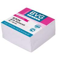 Блок для заметок BVG 9x9x4,5 см, премиум, белый