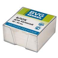 Блок для заметок BVG 9x9x4,5 см, в боксе, белый