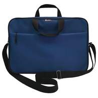 Папка-портфель Lamark, A4+, 1 отделение, на молнии, с ручками, карман снаружи, усиленное дно, ремень, цвет синий