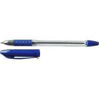 Ручка шариковая Dolce Costo прозрачный корпус, мет.наконечник,  рез.держатель, 0,7 мм, синяя