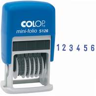 Нумератор COLOP мини S126, 6 разрядов, 3,8мм S126