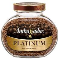 Кофе Ambassador Platinum растворимый , 95г стекло
