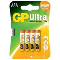 Батарейка GP Ultra AAA/LR03/24A алкалиновая 4шт/блистер