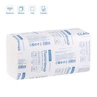 Полотенца бумажные листовые OfficeClean Professional(V-сл) (H3), 1-слойные, 250л/пач, 23*23см, белые, 15 шт/уп