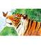Календарь трехсекционный с полноцветными подложками на 2024 год,  "Тигр с бабочкой"
