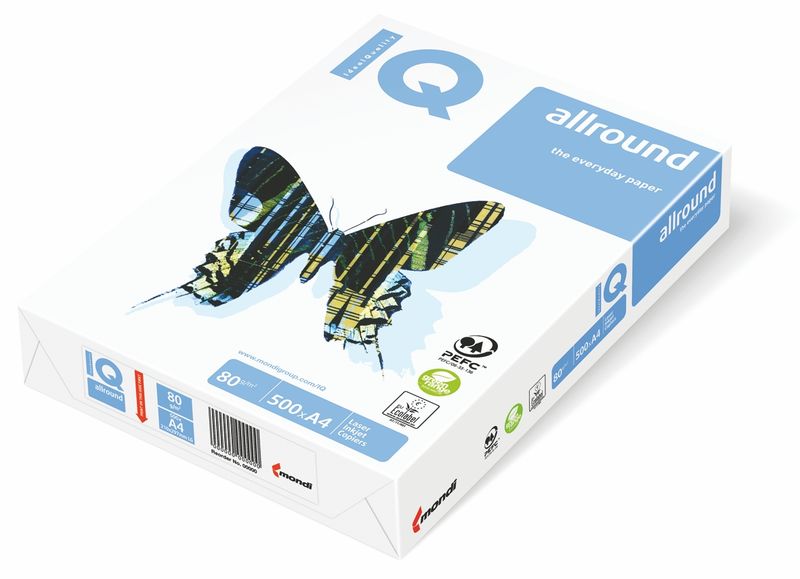 Бумага для принтера IQ Allround, А4, 500 л, 80 г/м2