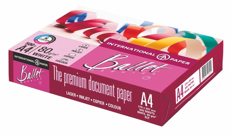 Бумага для принтера Ballet Premier, А4, 500 л, 80 г/м2