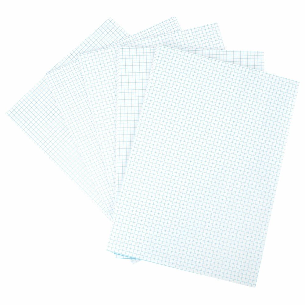 Бумага писчая в клетку А4, 65 г/м2, 100 листов, Россия, белизна 92% (ISO), STAFF