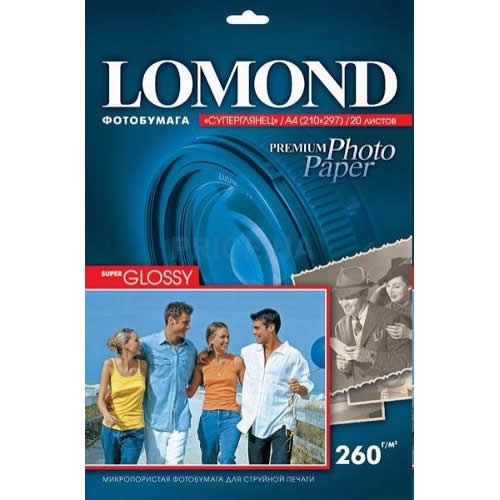 Бумага Lomond Premium А3, 260г, 20л, супер глянцевая 1103130