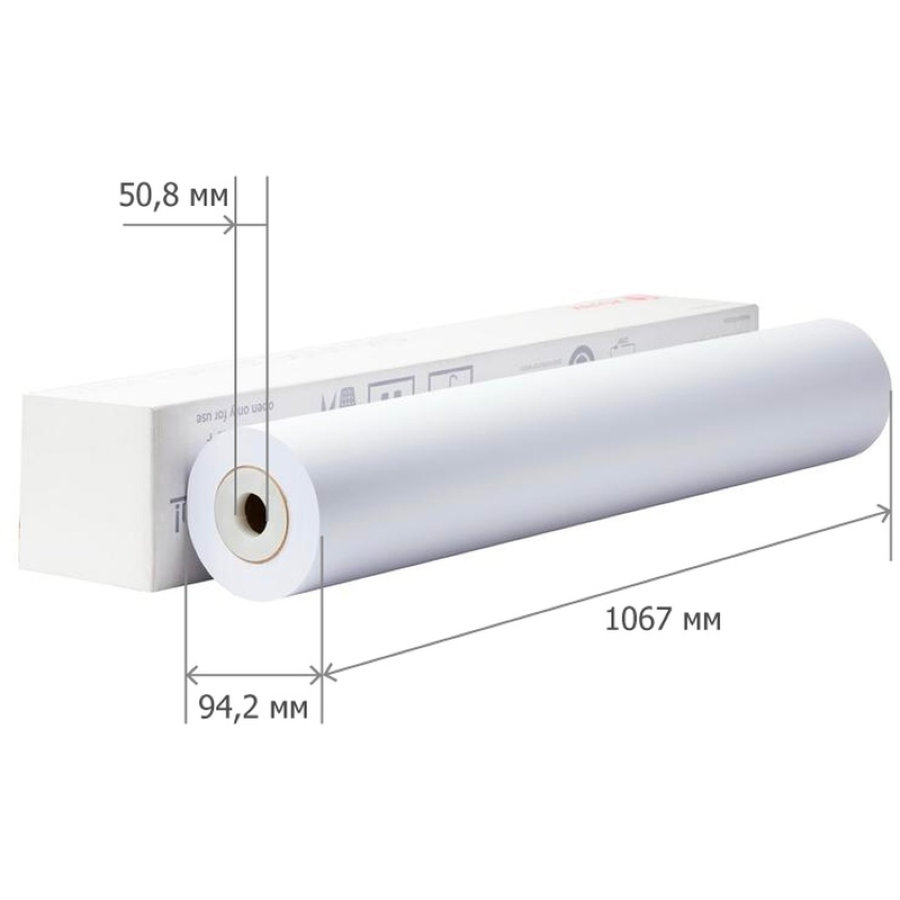 Бумага широкоформатная MEGA Engineer InkJet (дл 45 м, шир 1067 мм, 80 г/кв.м, белизна 146% CIE, d втулки 50 мм)
