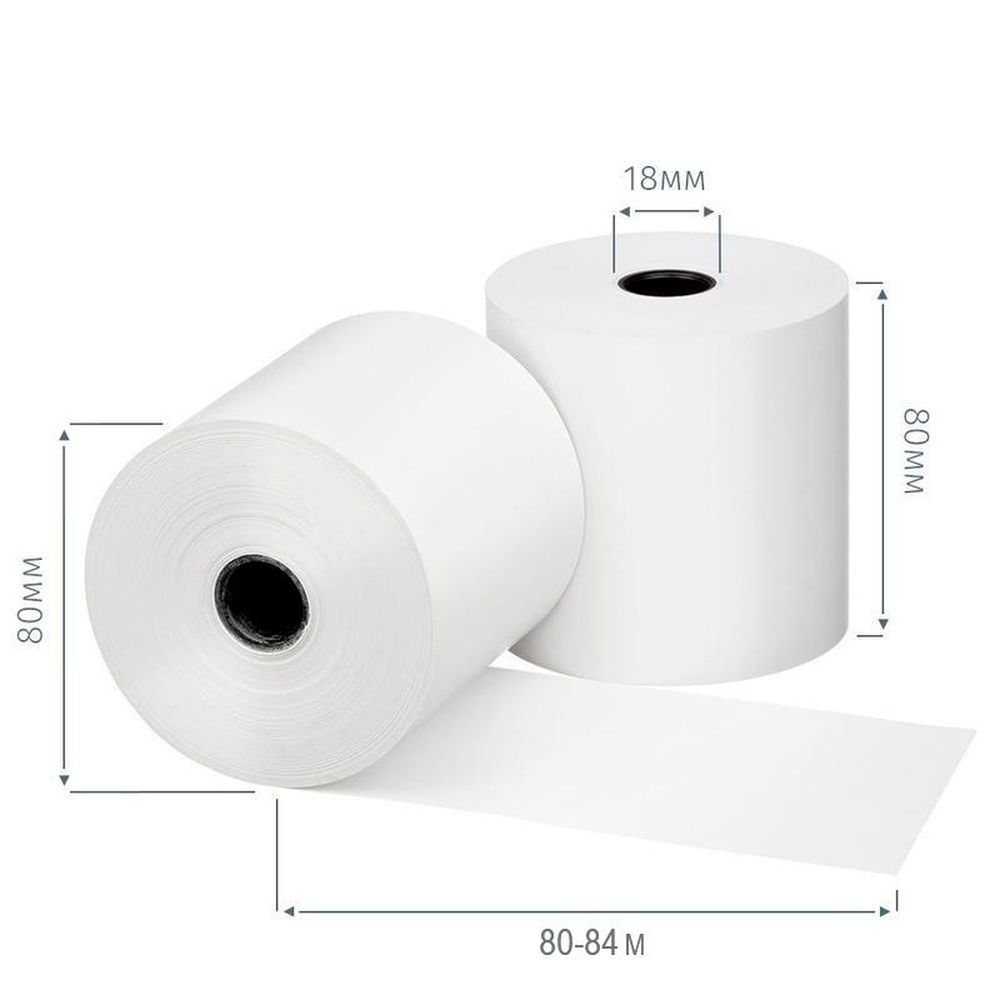 Ролики для касс Promega  80мм (диам.80мм,вт.18,из т/б) 