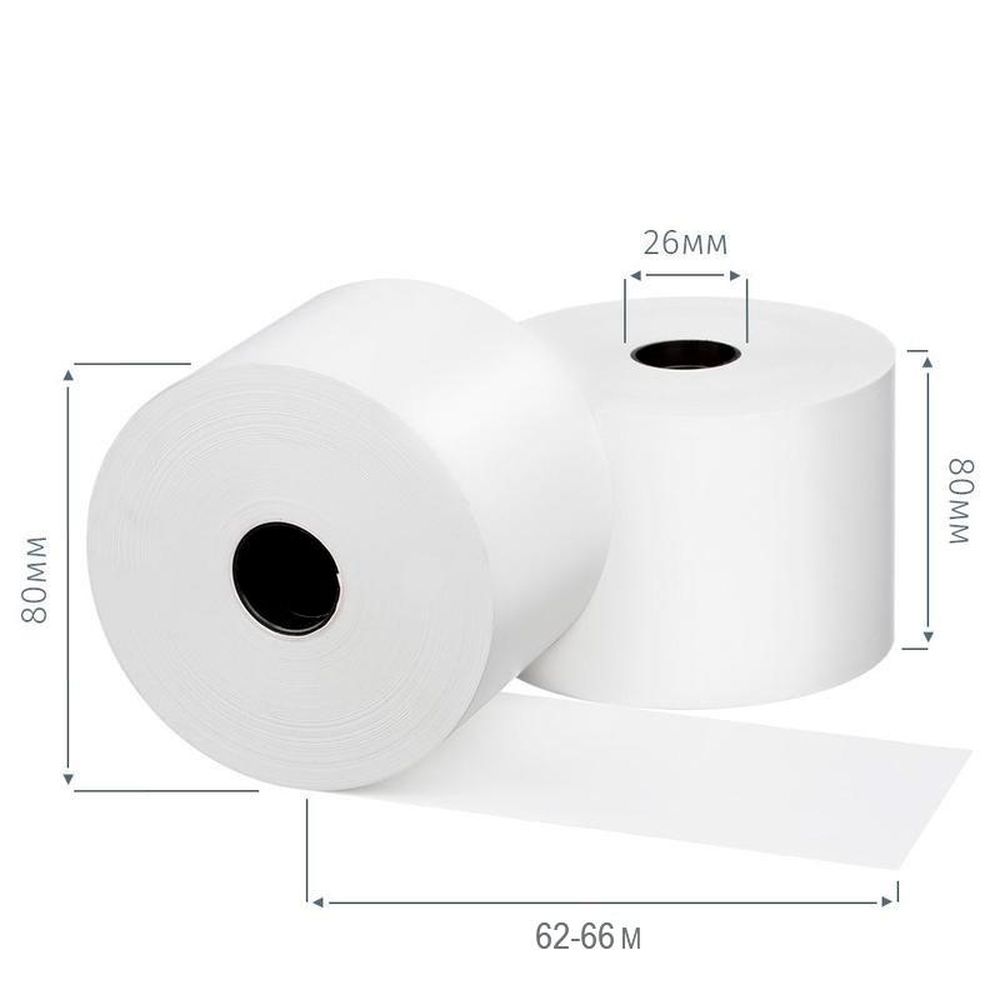 Ролики для касс Promega 80мм (диам.80мм,вт26,из т/б 58г/м2)