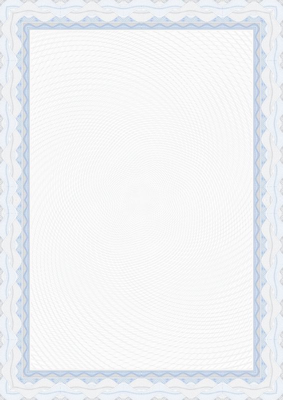 Бумага для сертификатов DECAdry, А4, 25 л, 115 г/м2, Голубая, спираль