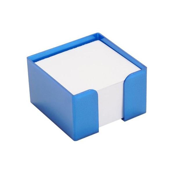Подставка под бумажный блок   9х9х4,5см, голубая