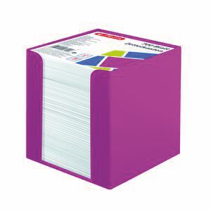 Подставка под бумажный блок   9х9х4,5см, розовая