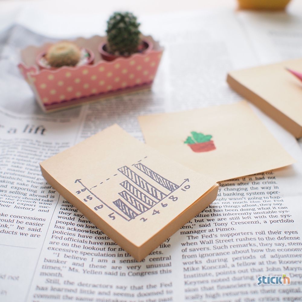 Блок самоклеящийся бумажный Stick’n 21638 76x51мм 100лист. 62г/м2 Kraft Notes