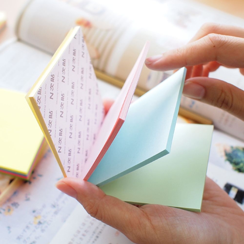 Блок самоклеящийся бумажный Stick’n Magic 21579 101x150мм 90лист. 70г/м2 пастель 3цв.в упак. в линейку