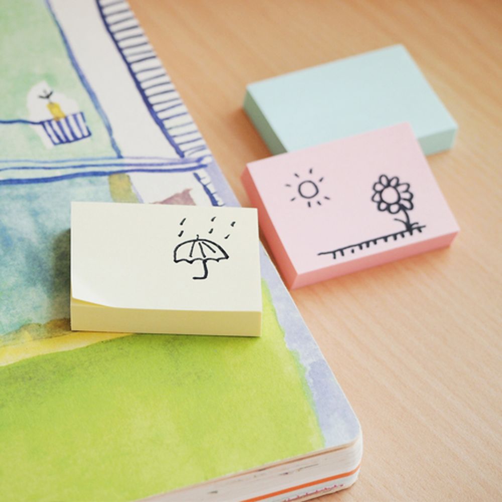 Бумага для заметок с клеевым краем STICK'N HOPAX, 38*51 мм, 12 блоков по 100 л, 3 пастельных цвета