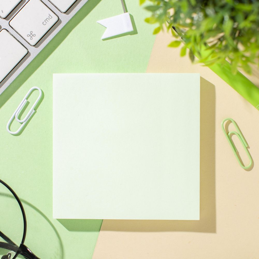 Самоклеящийся блок Attache 76х76мм салатовый 100л