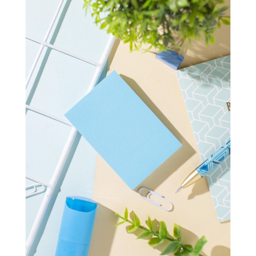 Самоклеящийся блок неон ATTACHE Selection, 76х51мм, 100л, голубой