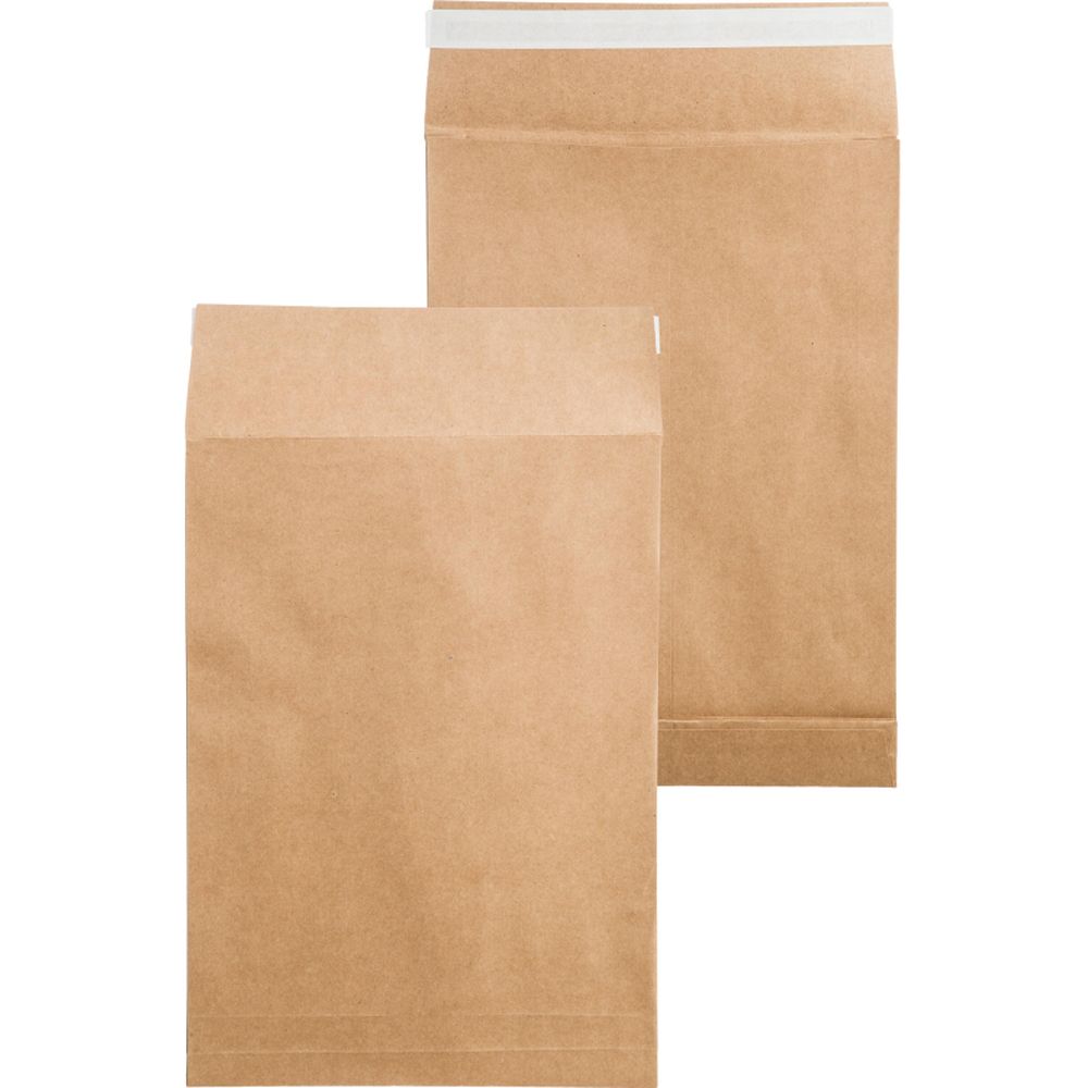 Пакет с боковым и донным расширением, В4, 250*353*40 мм, 130 г/м2, до 400 л