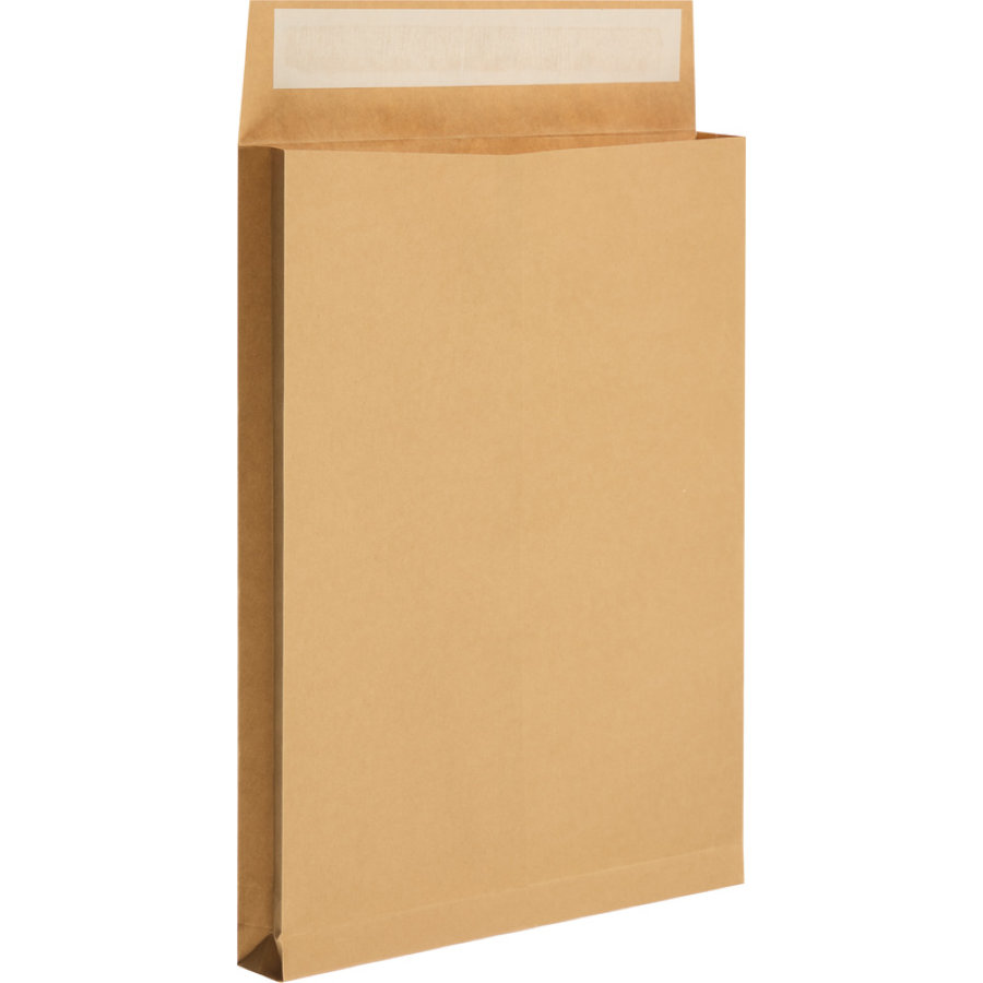 Пакет 300х400х40, стрип, Крафт, E4, Extrapack, 25шт/уп