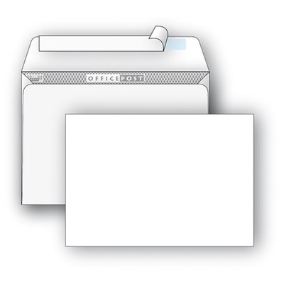 Конверт С4 229х324, стрип, OfficePost, 250шт/уп, белый