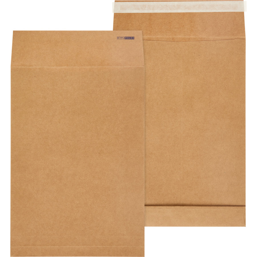 Пакет В4 250х353х40, стрип, Extrapack, крафт, с расширением