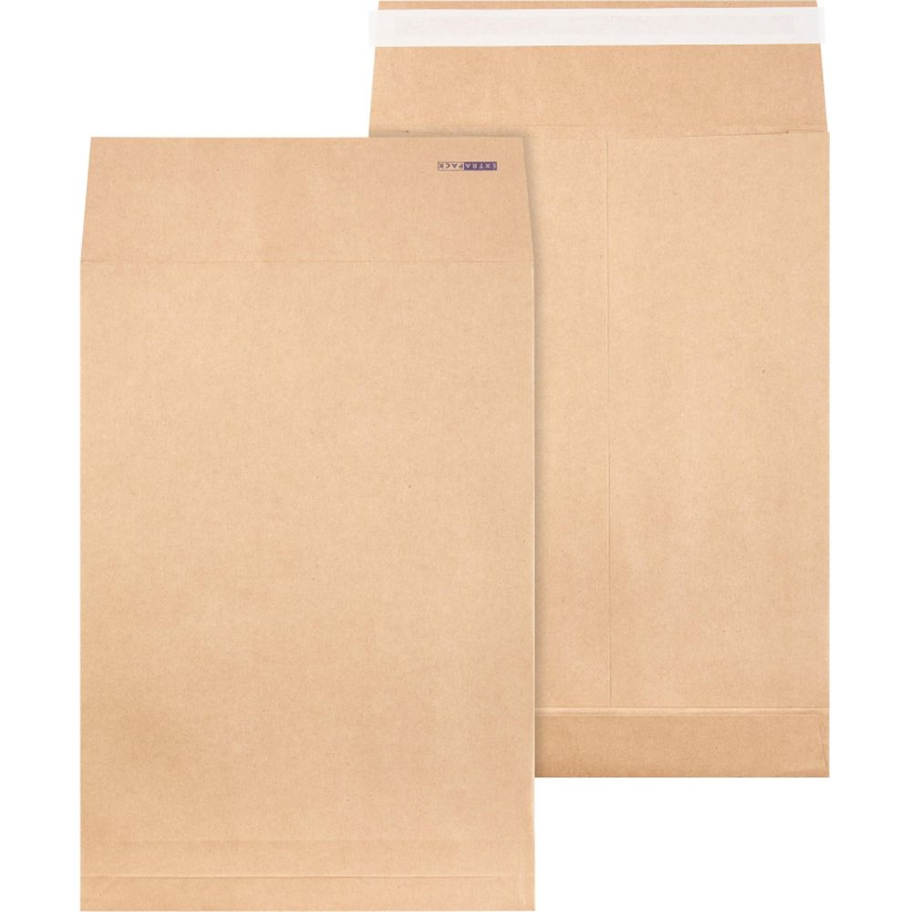 Пакет В4 250х353х40, стрип, Extrapack, крафт, с расширением