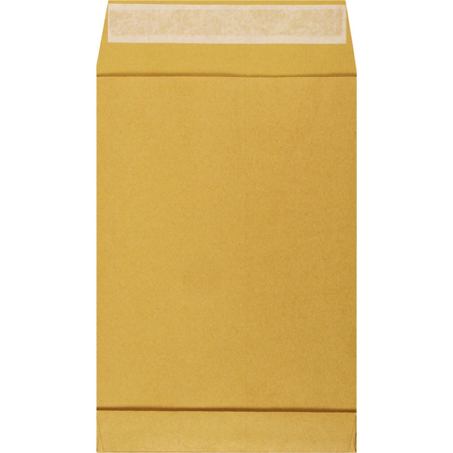 Пакет С4 230х330х40, стрип, Extrapack, крафт, с расширением