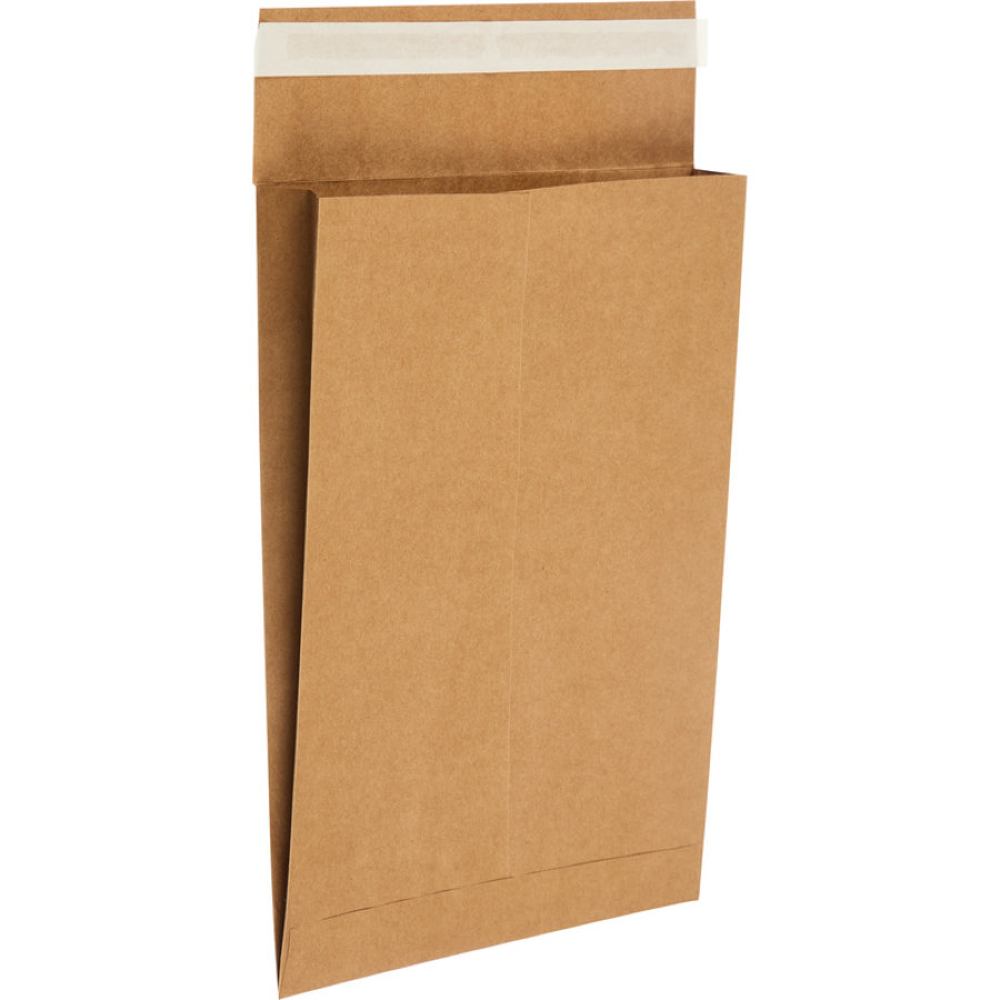 Пакет С4 230х330х40, стрип, Largepack, крафт, с расширением