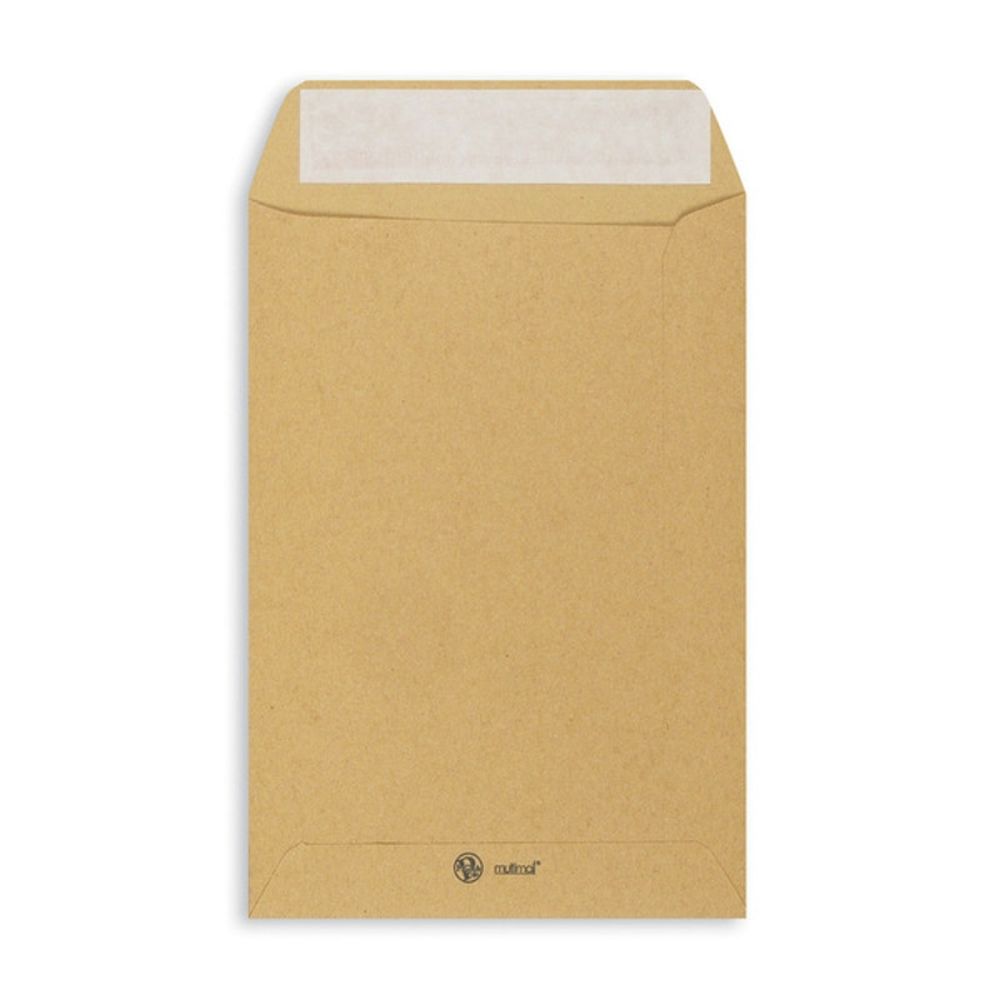 Пакет С5 160х230, стрип, Multipack, КРАФТ, 50шт/уп