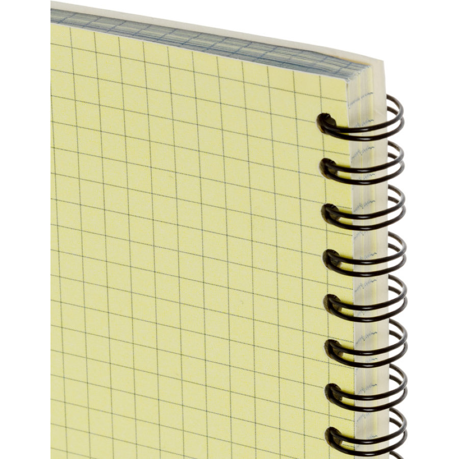 Бизнес-тетрадь 80л, А4, клетка, спираль, QuickPad, желтая бумага 