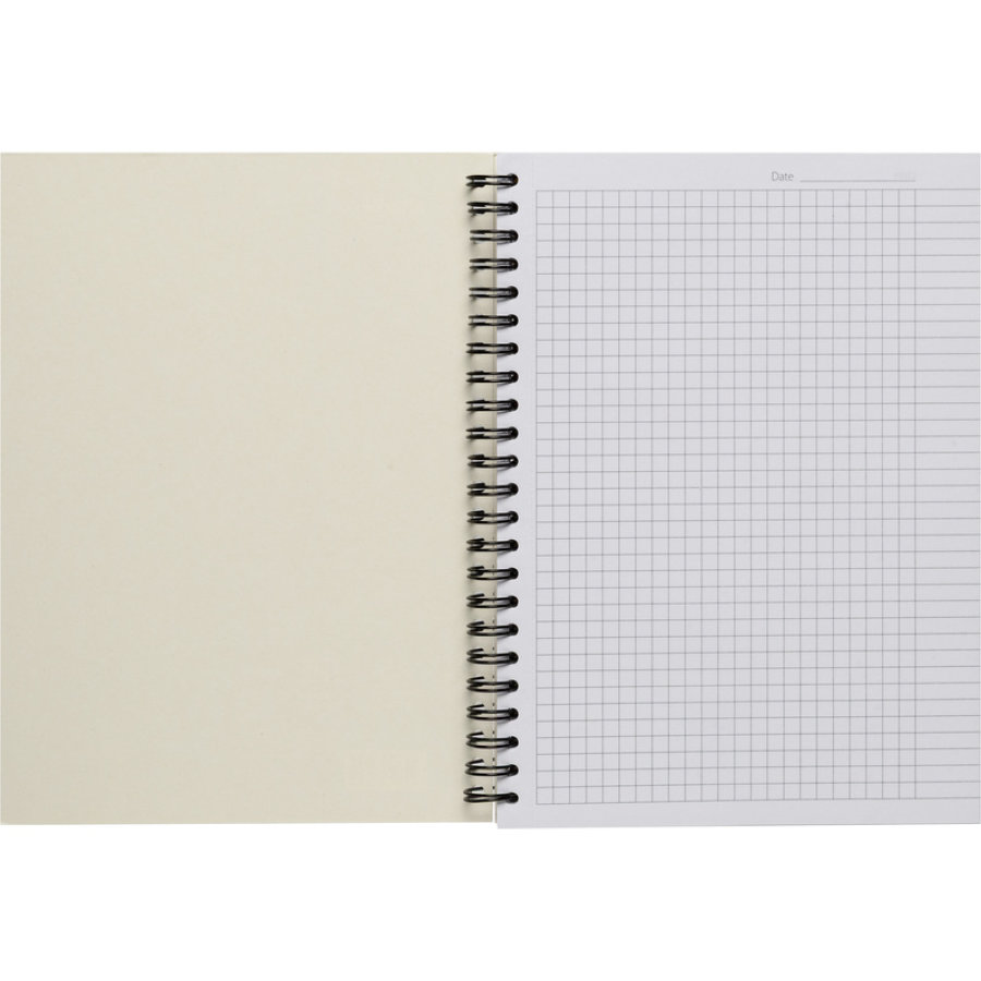 Бизнес-тетрадь 100л, А5, клетка, спираль, Attache Selection LightBook 