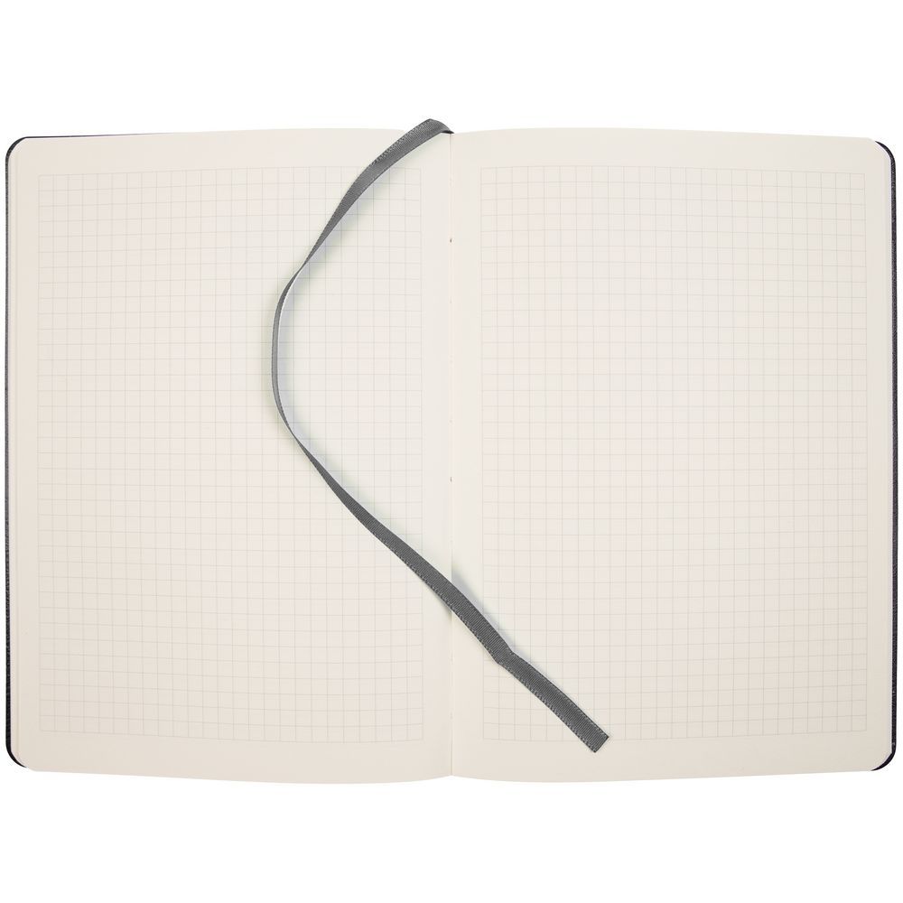 Блокнот Verso в клетку, серый