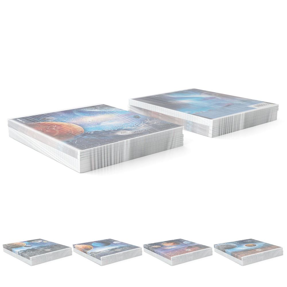 Тетрадь общая ученическая ErichKrause Вселенная, 48 листов, клетка, металлизированная ламинация+твин-лак